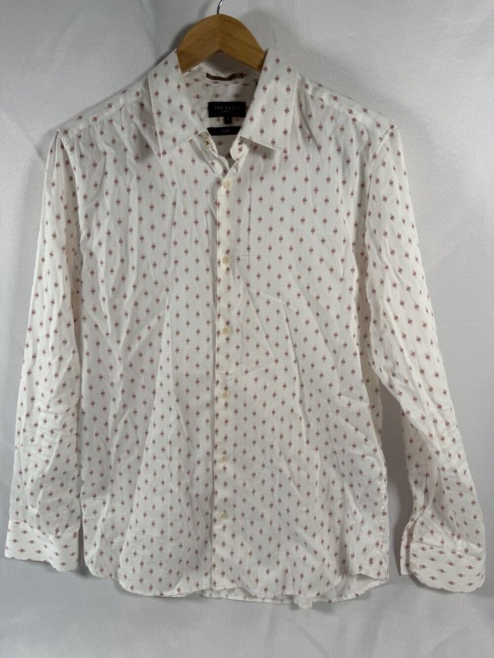 Ted Baker London Geometric Print Button Down Shirt Mens Size 4 Slim